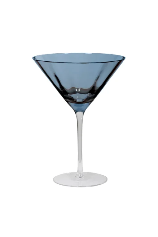 Meadow Stemware - Blue Martini glass