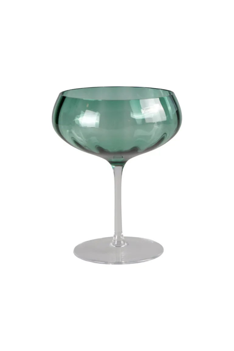 Meadow Stemware - Green Cocktail glass