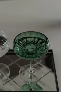 Meadow Stemware - Green Cocktail glass