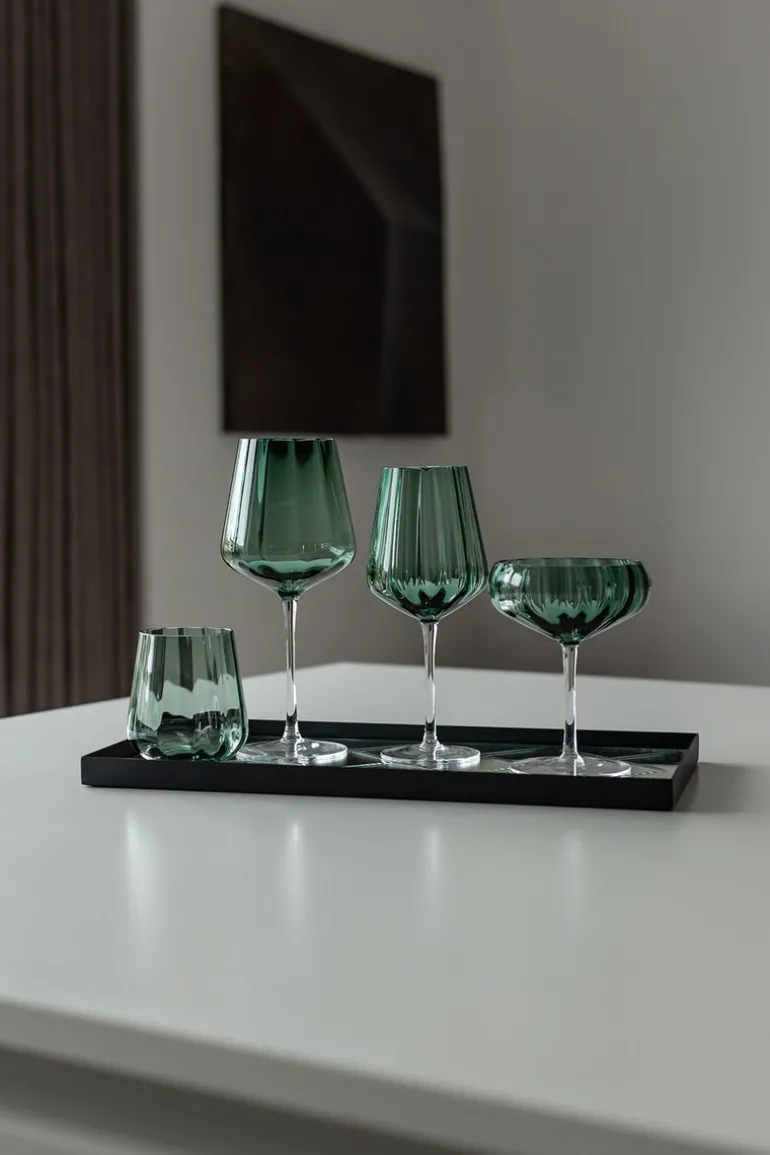 Meadow Stemware - Green Cocktail glass