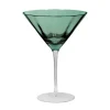 Meadow Stemware - Green Martini glass
