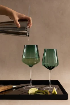 Meadow Stemware - Green White wine