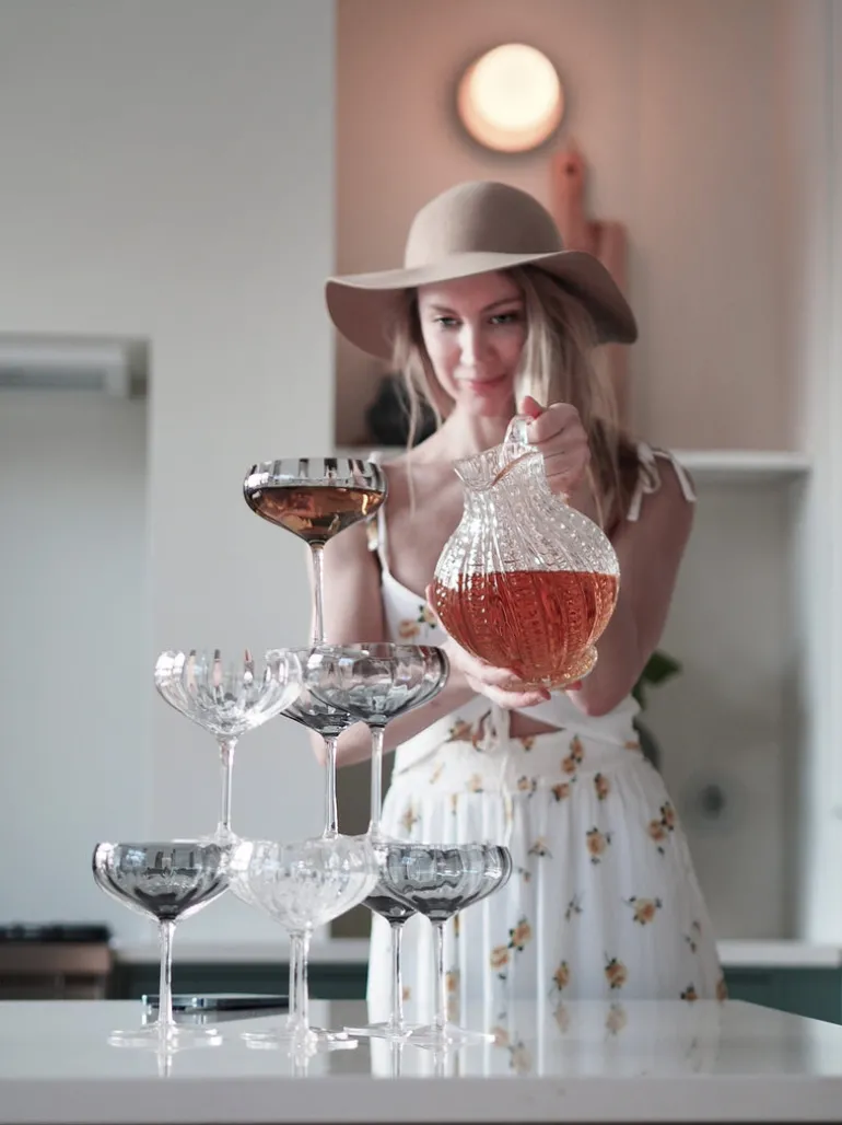 Meadow Stemware - Grey Cocktail glass