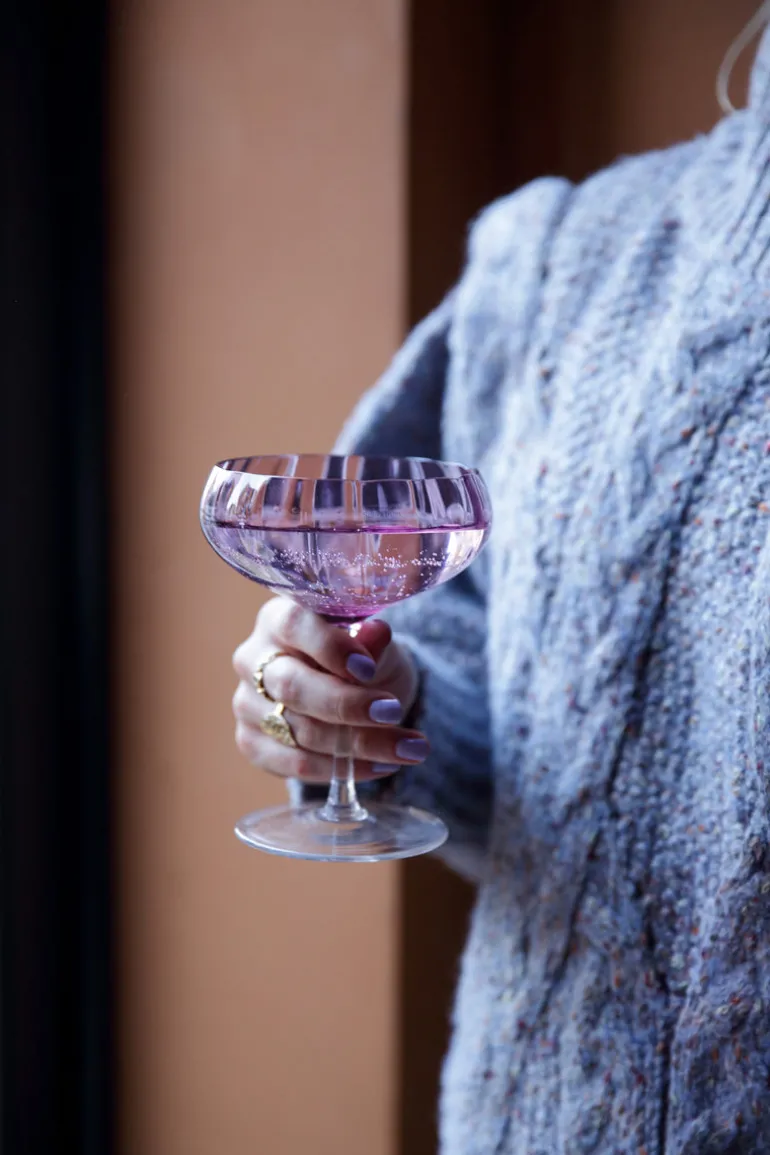 Meadow Stemware - Plum Cocktail glass
