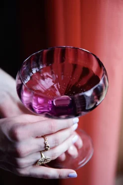 Meadow Stemware - Plum Cocktail glass