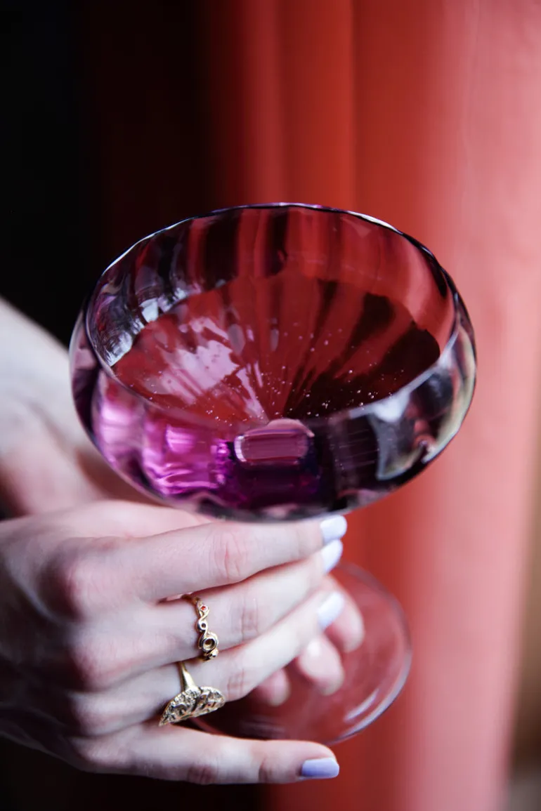 Meadow Stemware - Plum Cocktail glass