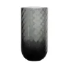 Meadow Swirl Cylinder Vase - Grey Small