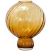 Meadow Swirl Vase - Amber Large