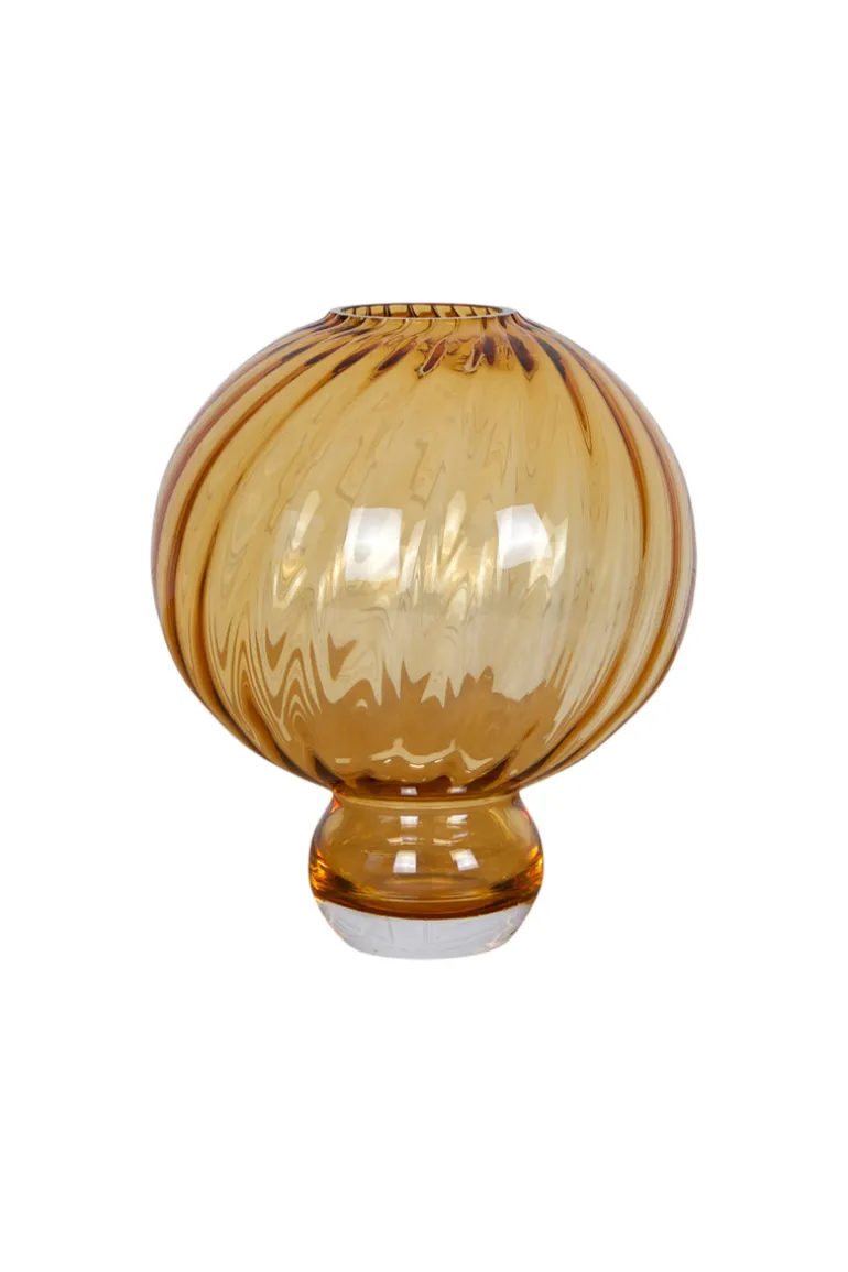Meadow Swirl Vase - Amber Medium