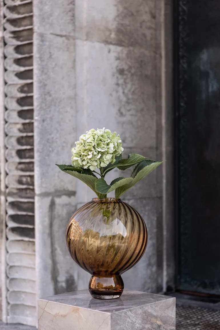 Meadow Swirl Vase - Amber Large