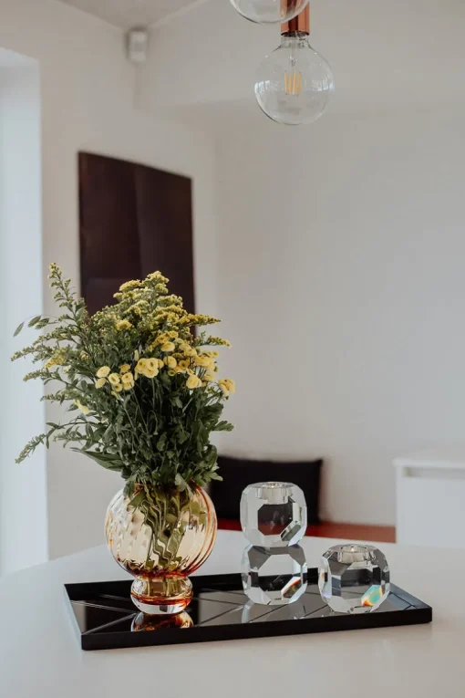 Meadow Swirl Vase - Amber Small