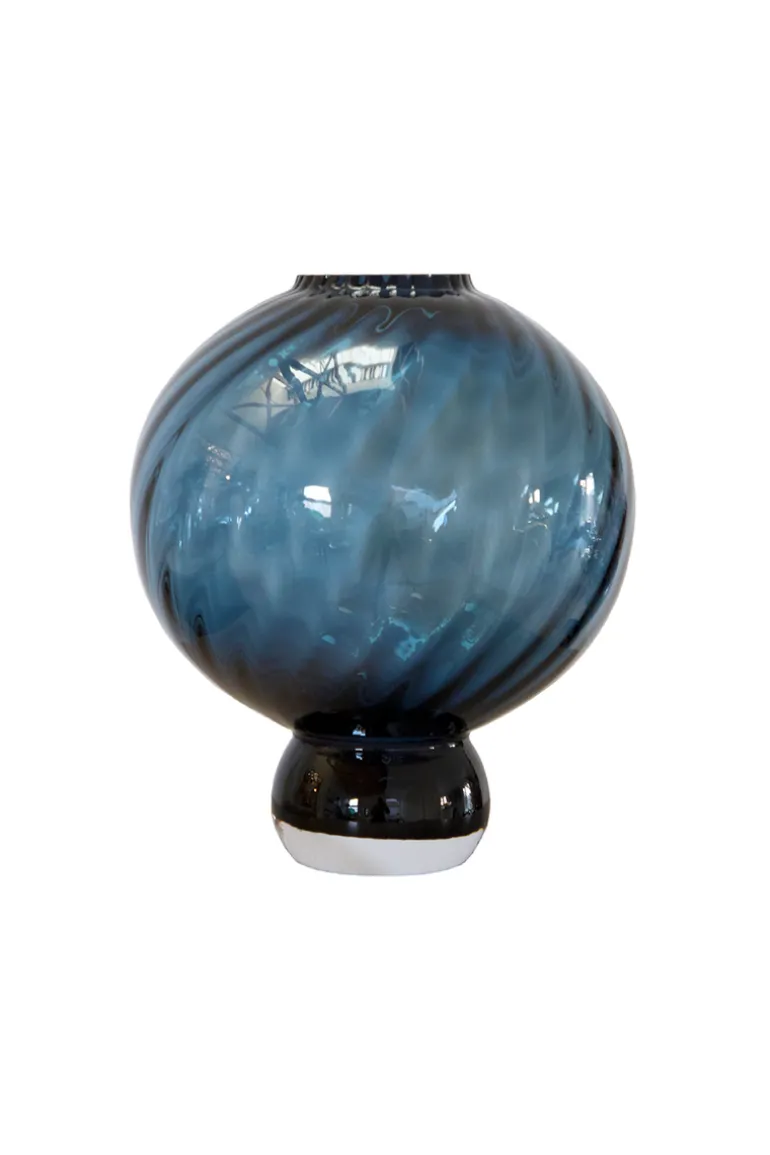 Meadow Swirl Vase - Blue Medium