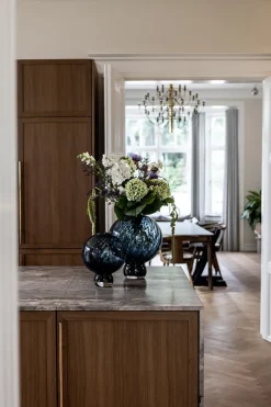 Meadow Swirl Vase - Blue Medium