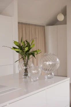 Meadow Swirl Vase - Clear Large