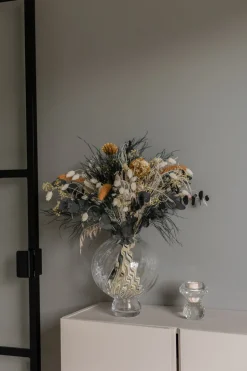 Meadow Swirl Vase - Clear Medium