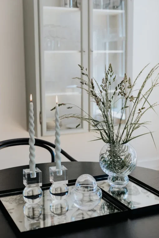 Meadow Swirl Vase - Clear Small