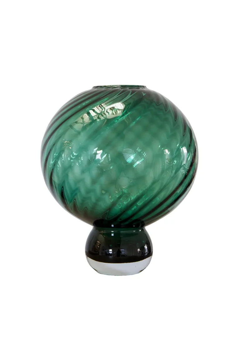 Meadow Swirl Vase - Green Medium