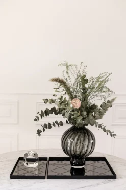Meadow Swirl Vase - Grey Medium