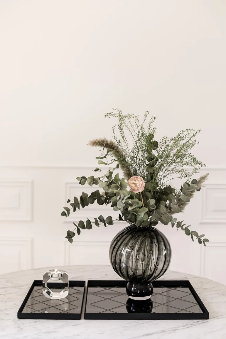 Meadow Swirl Vase - Grey Medium