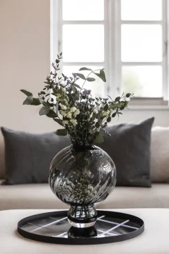 Meadow Swirl Vase - Grey Medium