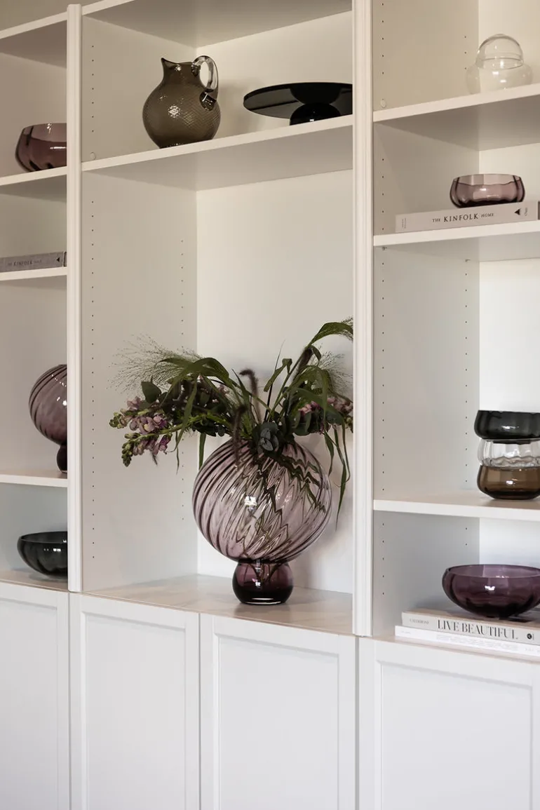 Meadow Swirl Vase - Plum Large