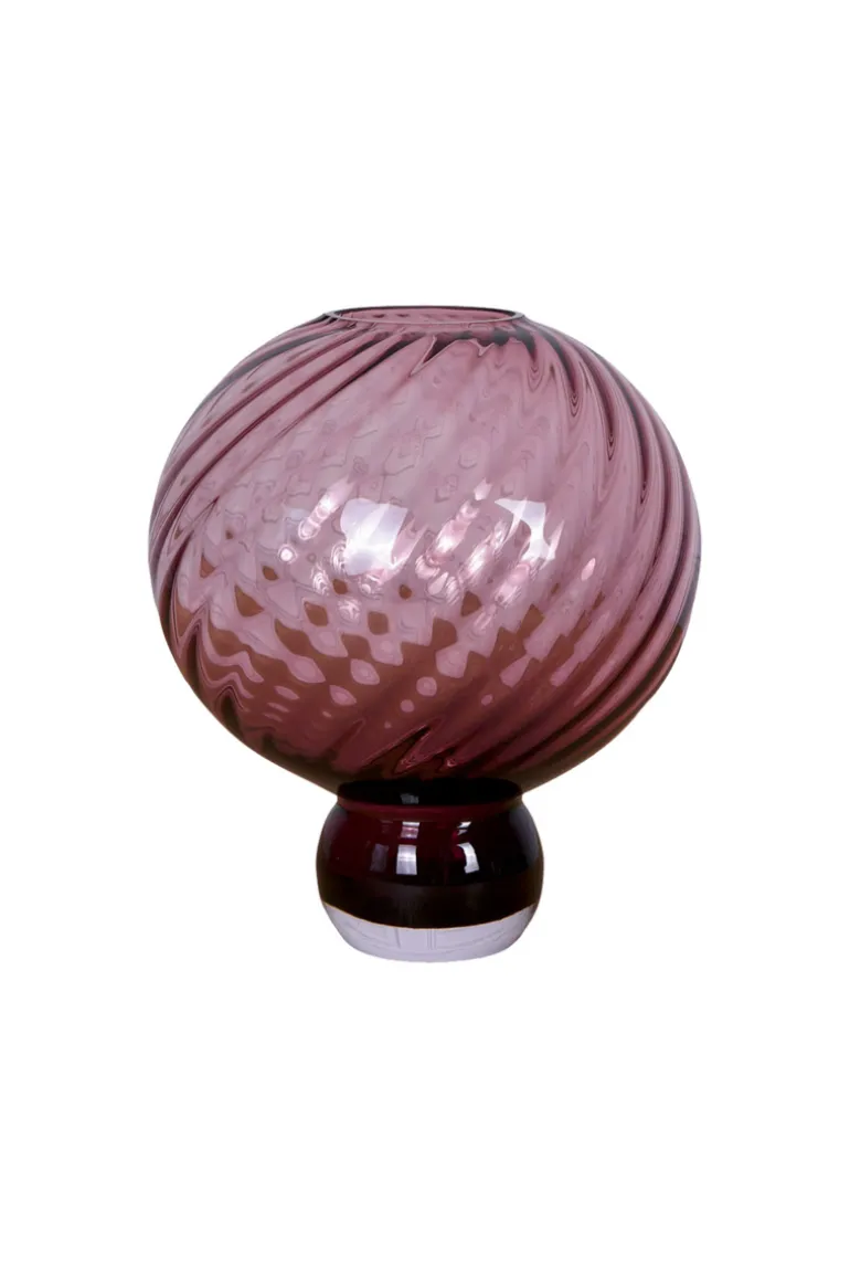 Meadow Swirl Vase - Plum Medium