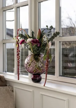 Meadow Swirl Vase - Plum Medium