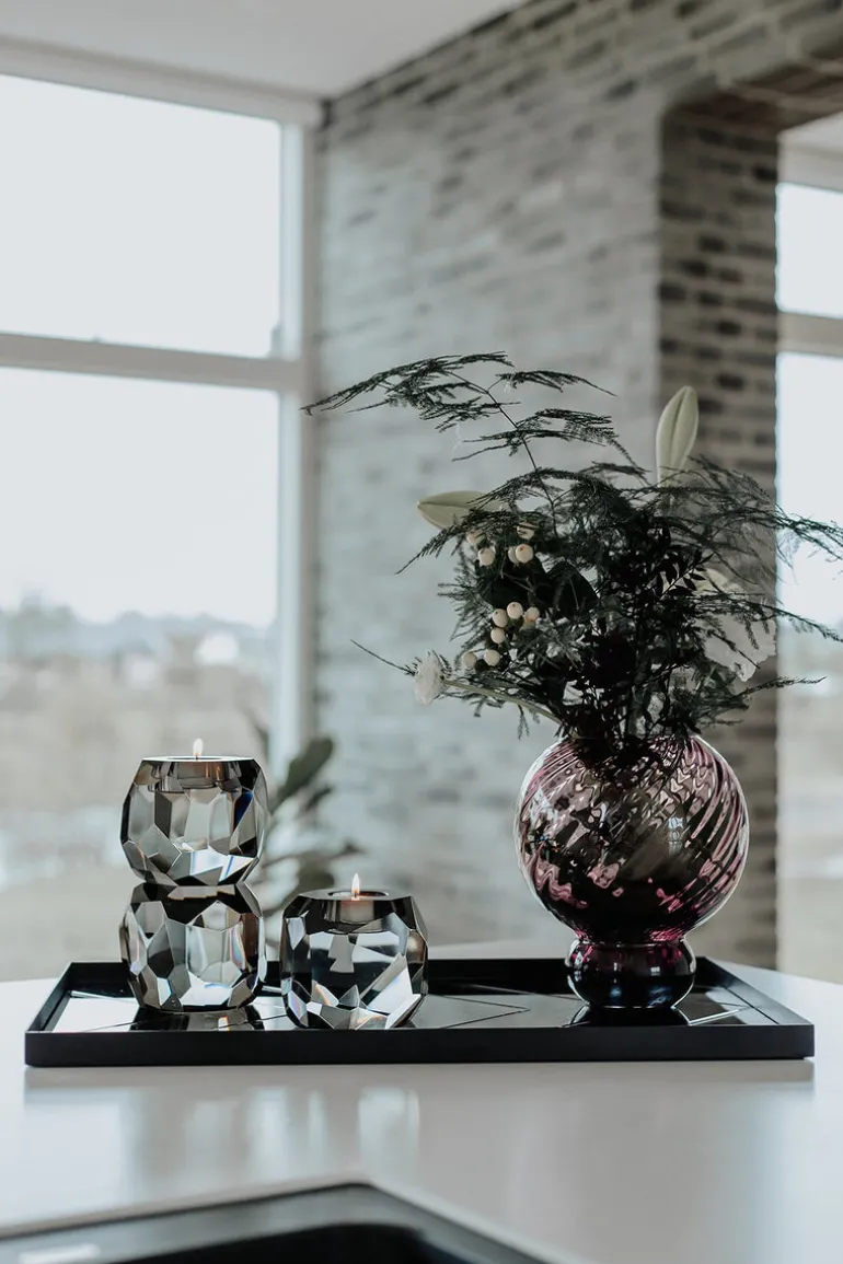 Meadow Swirl Vase - Plum Small