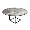 Shade Coffee Table - Silver Antique Large