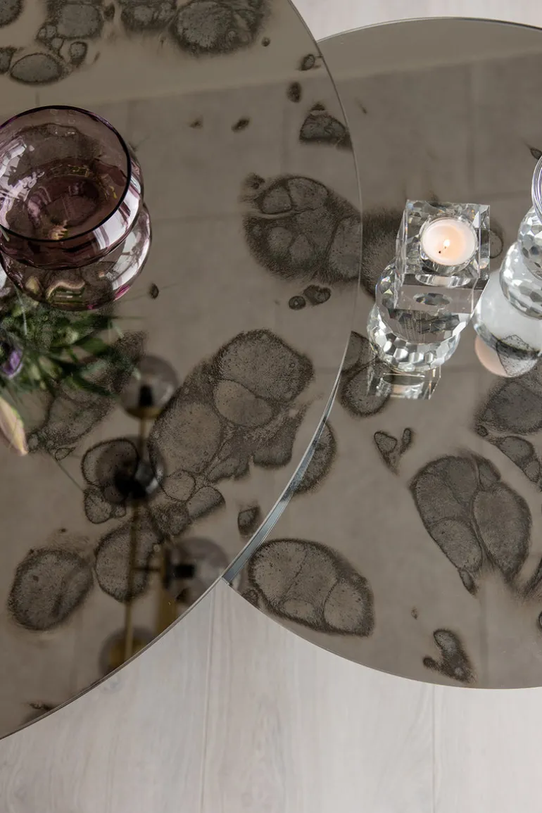 Shade Coffee Table - Silver Antique Large