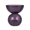 Shadow Square Candle Holder - Black/Purple