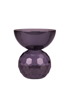Shadow Square Candle Holder - Black/Purple