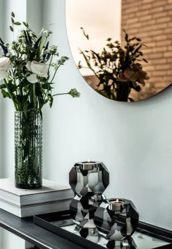 Sky T-Light Candle Holder - Grey Stacked