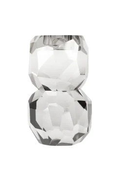 Storm T-Light Candle Holder - Clear Stacked