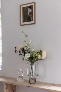 Storm T-Light Candle Holder - Clear Stacked