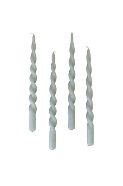 The Curly Candle Collection - Packed with 4 Pieces per box - Essential Emerald Fully Curled