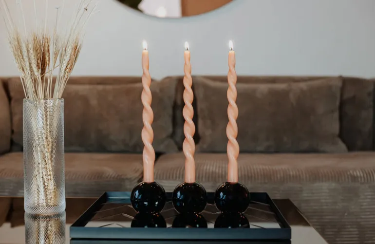 The Curly Candle Collection - Packed with 4 Pieces per box - Canyon Candy Fully Curled