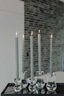 The Extravagant Candle - Nordic Swan Ecolabel - 8 Pieces - Steel Grey