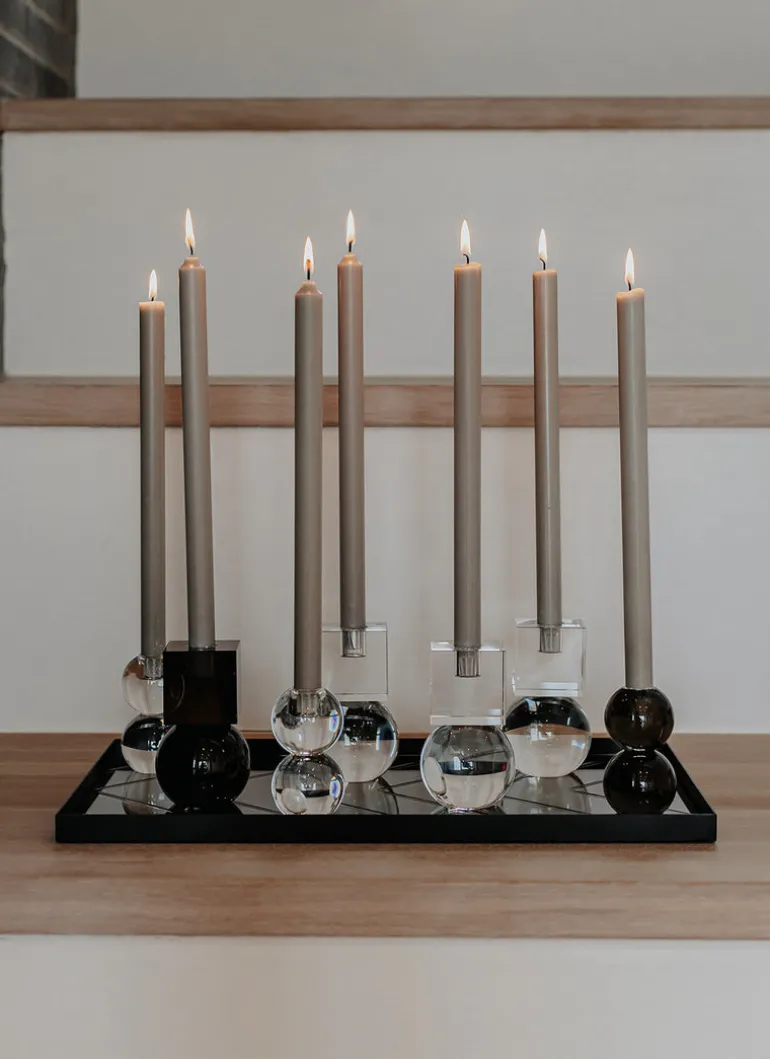 The Extravagant Candle - Nordic Swan Ecolabel - 8 Pieces - Thunder Grey