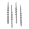 The Glossy Candle Collection - Packed with 4 pieces per box - Thunder Grey Middle Curled