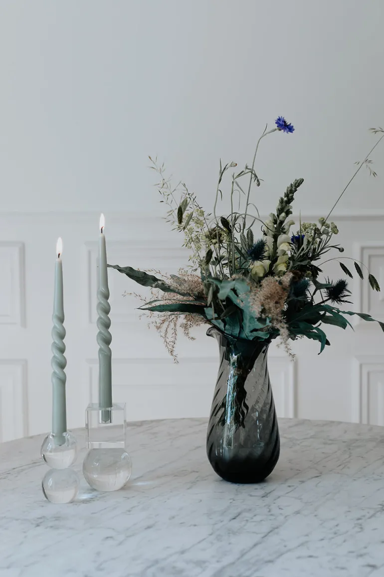 The Glossy Candle Collection - Packed with 4 pieces per box - Essential Emerald Middle Curled