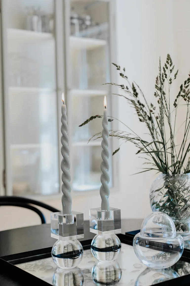 The Glossy Candle Collection - Packed with 4 pieces per box - Essential Emerald Fully Curled