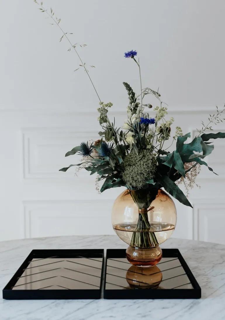 The Herringbone Tray - Bronze Medium