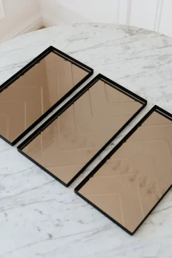 The Herringbone Tray - Bronze Medium