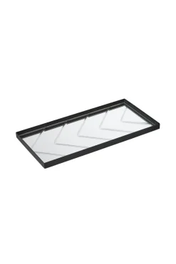 The Herringbone Tray - Clear Medium