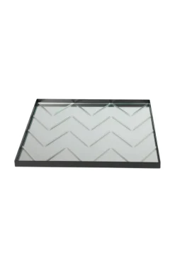 The Herringbone Tray - Clear Square