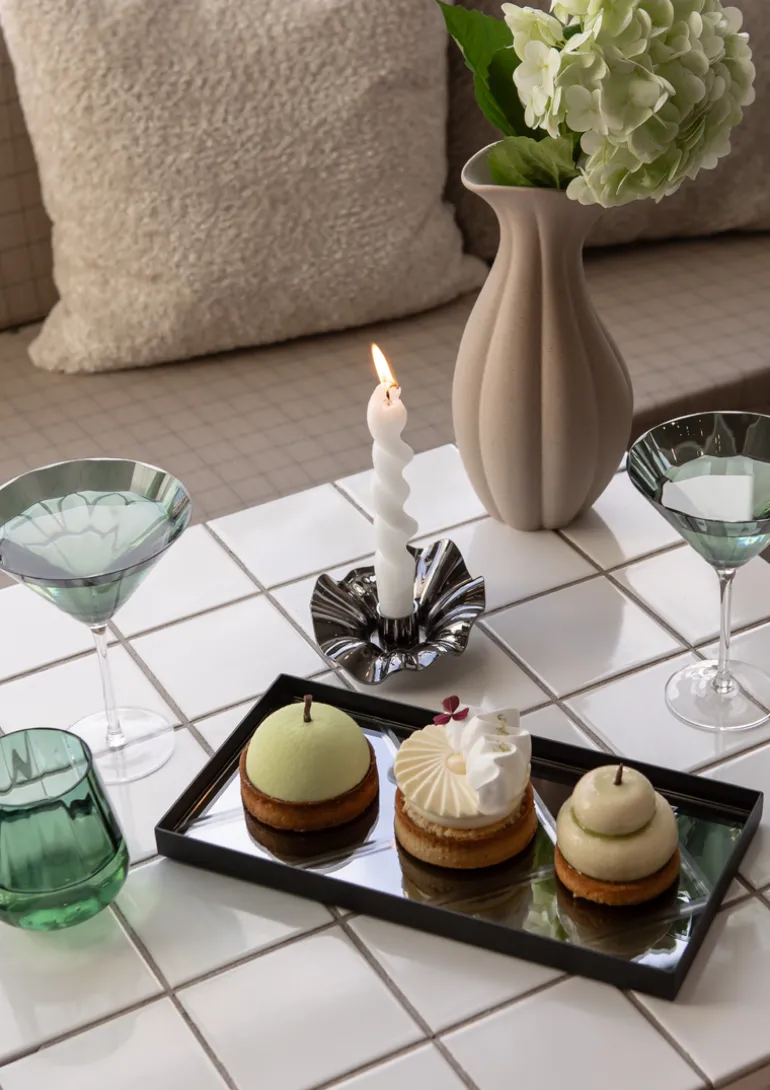 The Herringbone Tray - Grey Small