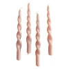 The Pearl Candle Collection - Packed with 4 Pieces per box - Cherry Pearl Fully Curled