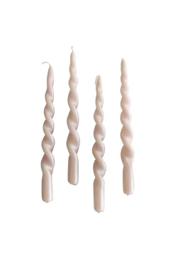 The Pearl Candle Collection - Packed with 4 Pieces per box - Bloom Pearl Fully Curled