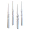The Pearl Candle Collection - Packed with 4 Pieces per box - Silver Grey Pearl Middle Curled